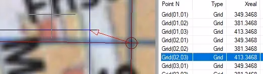 Corrección por puntos de referencia cartográfica