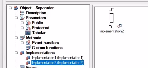Figura 16. Creación de una implementación adicional en el MechWizard