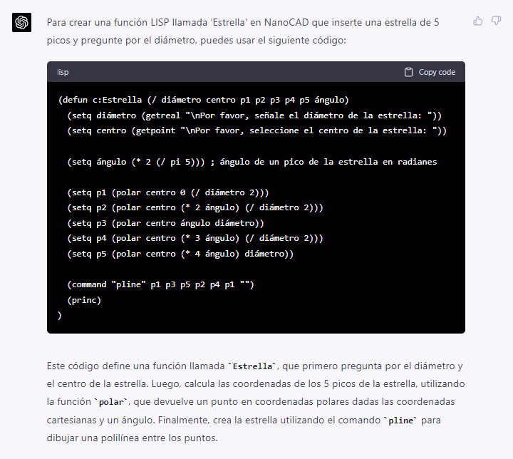 Fig. 2 Código creado por ChatGPT