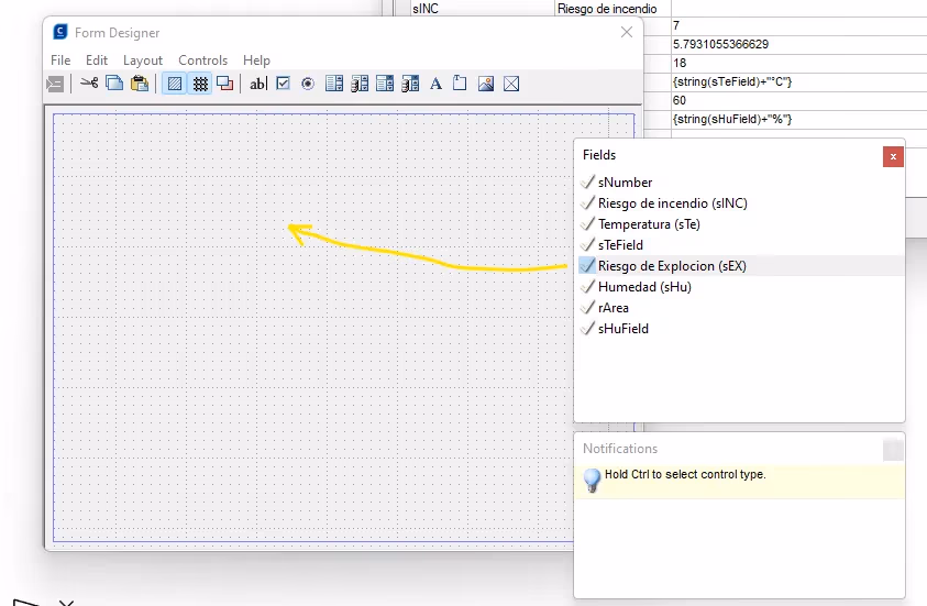 formulario personalizado de NanoCAD