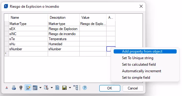 Add property from object