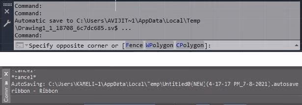 Líneas de comandos de nanoCAD y AutoCAD