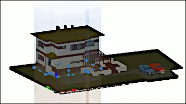 Prisma de recorte aplicado a un modelo tridimensional