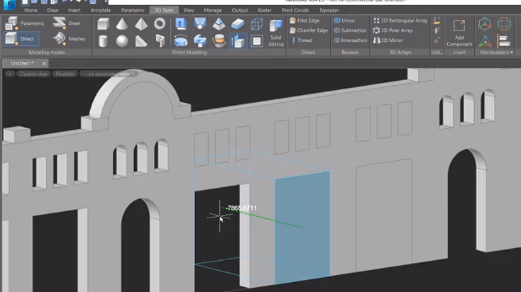 Extrusión de un contorno cerrado para crear volumen en nanoCAD