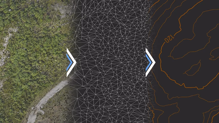 Proceso de creación de una superficie de terreno y sus curvas de nivel en nanoCAD Topoplan