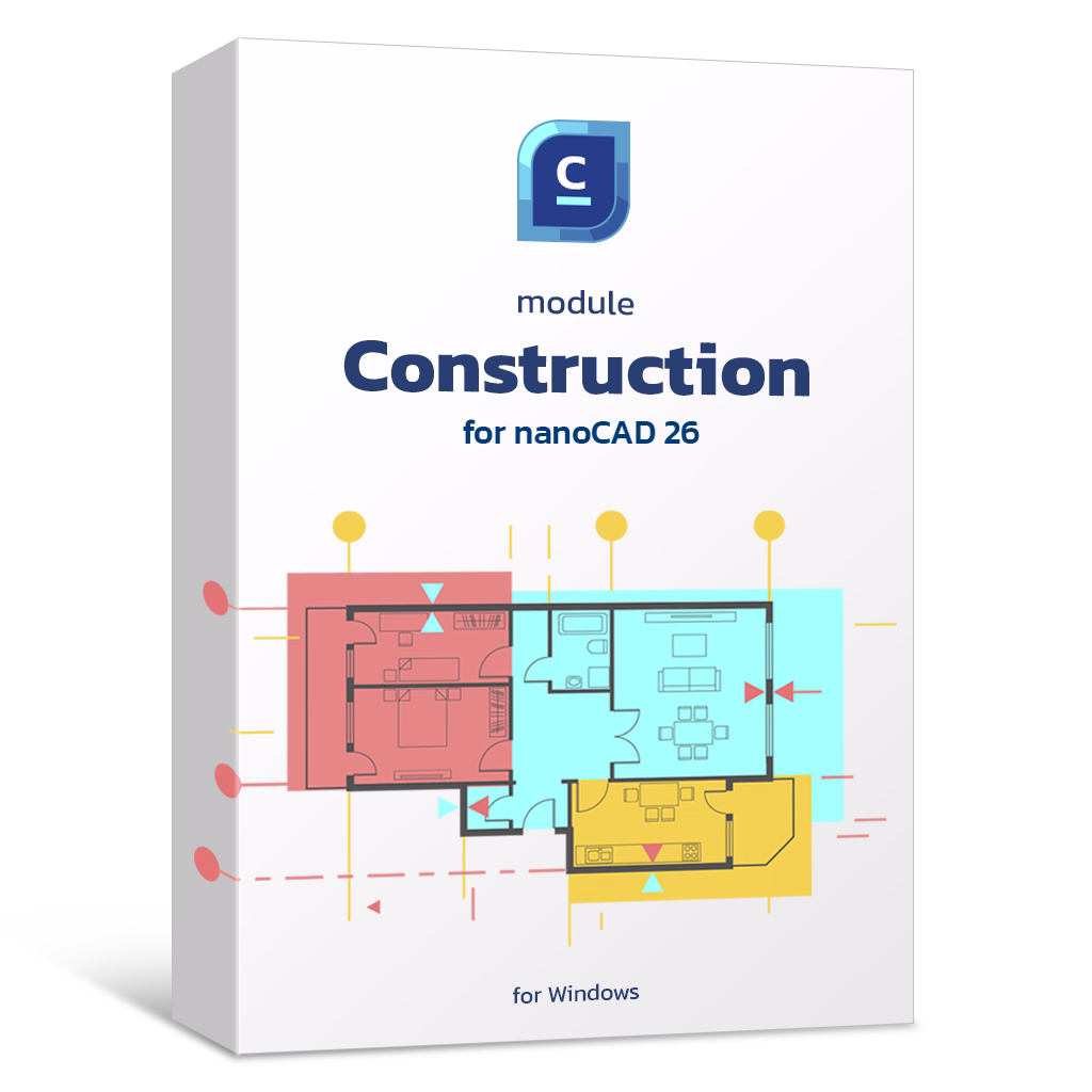 Proyecto de edificio preparado con nanoCAD Construction